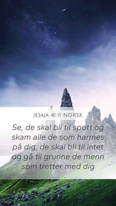 Jesaja 41:11 NORSK Bible Verse Image