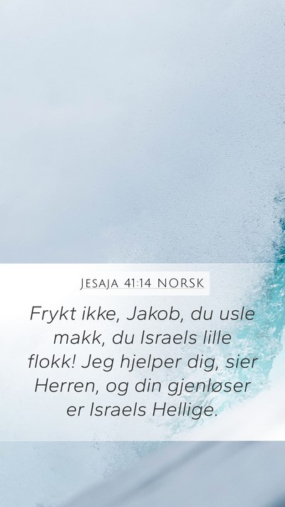 Jesaja 41:14 NORSK Bible Verse Image