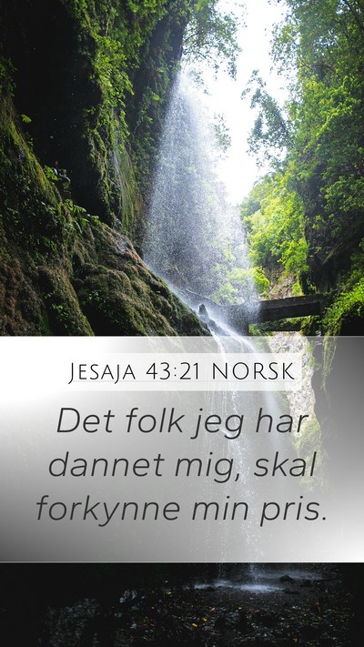 Jesaja 43:21 NORSK Bible Verse Image