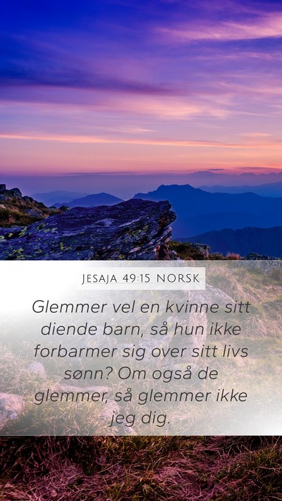 Jesaja 49:15 NORSK Bible Verse Image