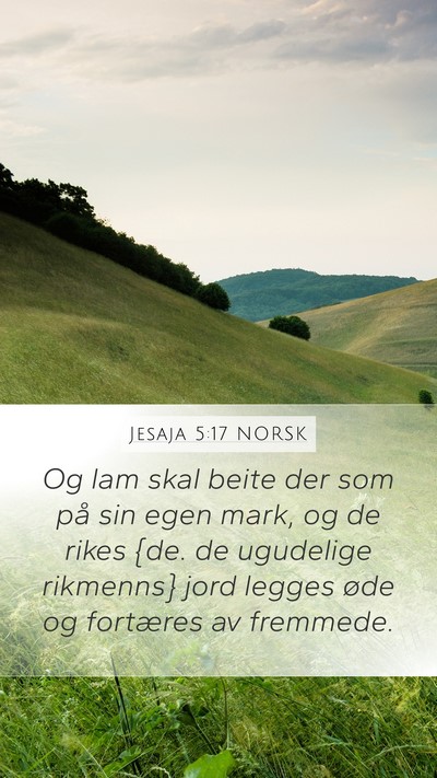 Jesaja 5:17 NORSK Bible Verse Image