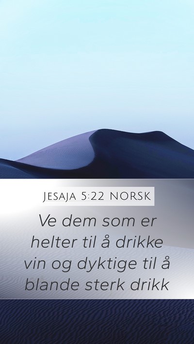 Jesaja 5:22 NORSK Bible Verse Image