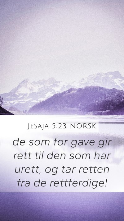 Jesaja 5:23 NORSK Bible Verse Image