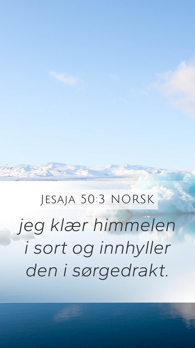 Jesaja 50:3 NORSK Bible Verse Image
