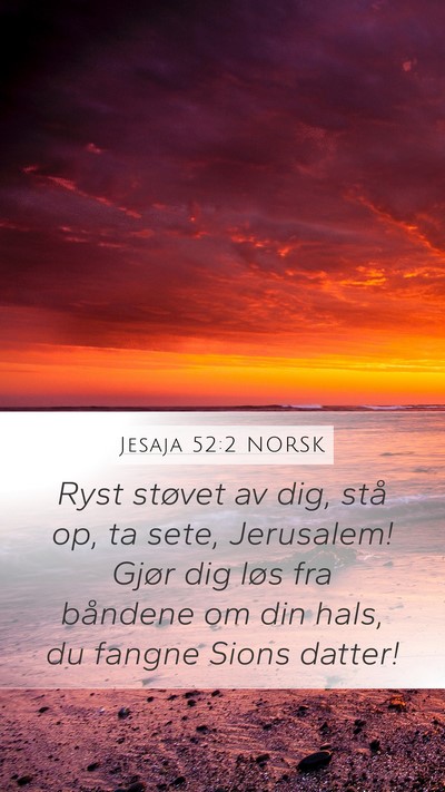 Jesaja 52:2 NORSK Bible Verse Image