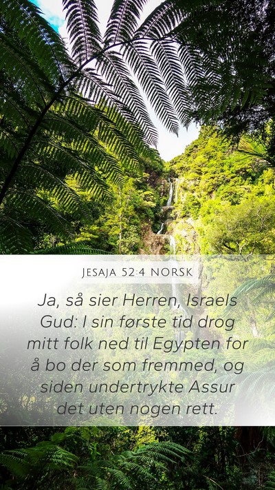 Jesaja 52:4 NORSK Bible Verse Image
