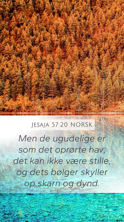 Jesaja 57:20 NORSK Bible Verse Image