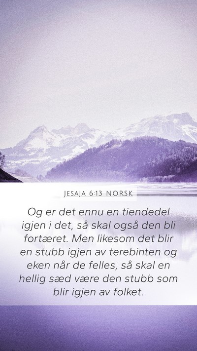 Jesaja 6:13 NORSK Bible Verse Image