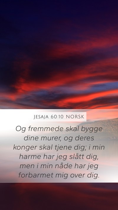 Jesaja 60:10 NORSK Bible Verse Image