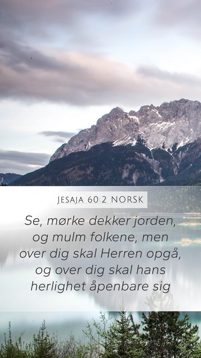 Jesaja 60:2 NORSK Bible Verse Image
