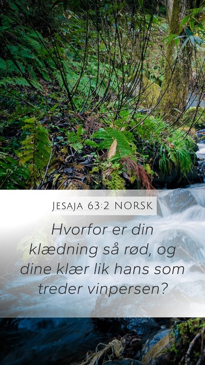 Jesaja 63:2 NORSK Bible Verse Image