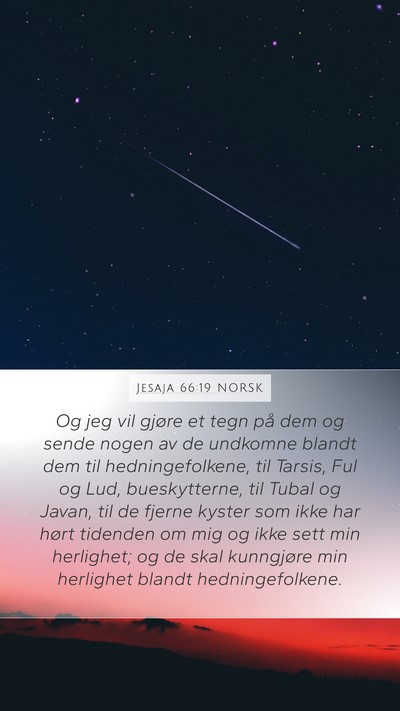 Jesaja 66:19 NORSK Bible Verse Image