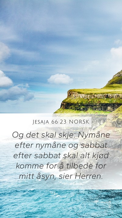 Jesaja 66:23 NORSK Bible Verse Image