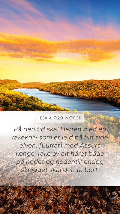 Jesaja 7:20 NORSK Bible Verse Image