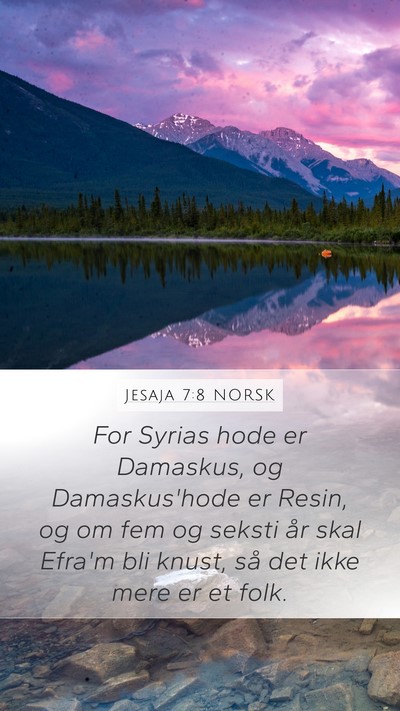 Jesaja 7:8 NORSK Bible Verse Image