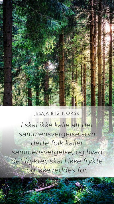 Jesaja 8:12 NORSK Bible Verse Image
