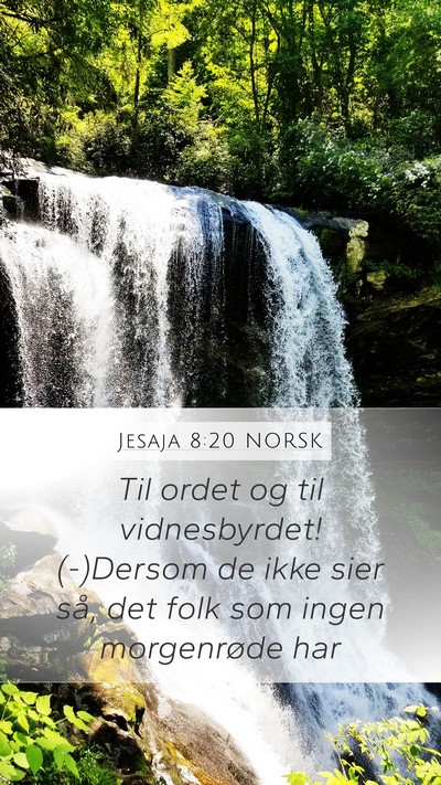Jesaja 8:20 NORSK Bible Verse Image