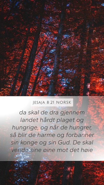 Jesaja 8:21 NORSK Bible Verse Image