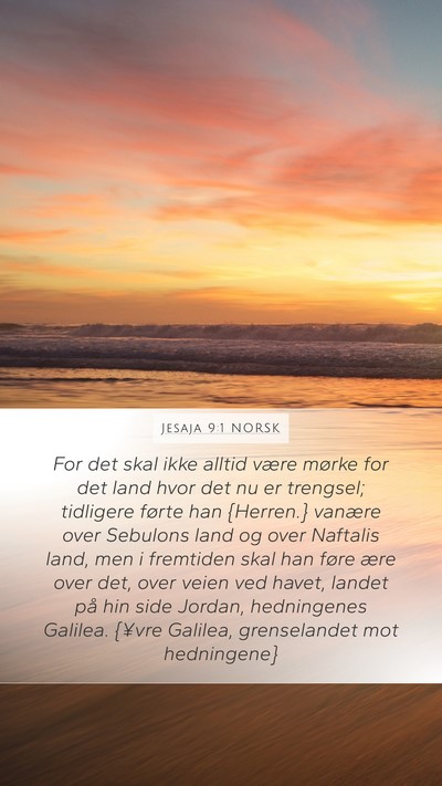 Jesaja 9:1 NORSK Bible Verse Image