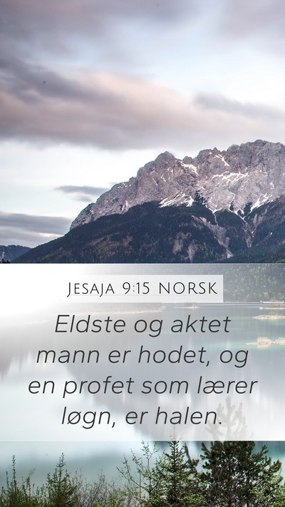 Jesaja 9:15 NORSK Bible Verse Image