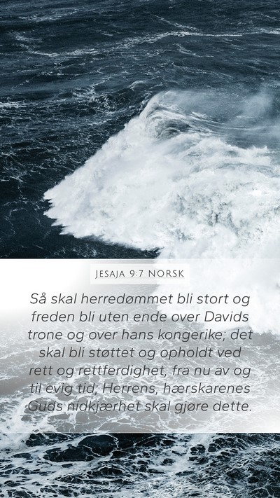 Jesaja 9:7 NORSK Bible Verse Image