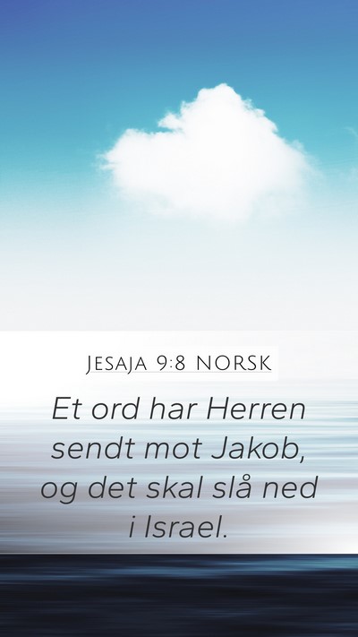 Jesaja 9:8 NORSK Bible Verse Image