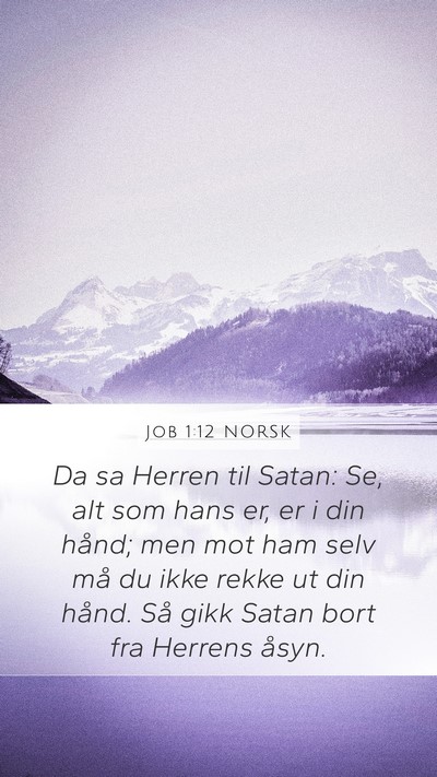 Job 1:12 NORSK Bible Verse Image