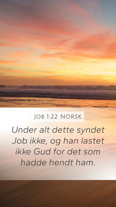 Job 1:22 NORSK Bible Verse Image