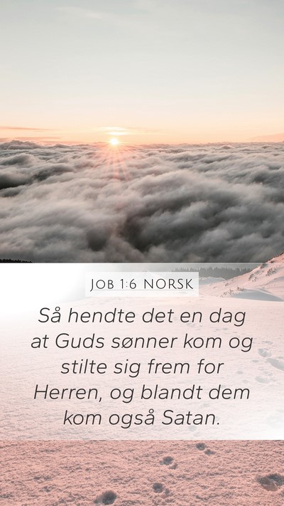 Job 1:6 NORSK Bible Verse Image