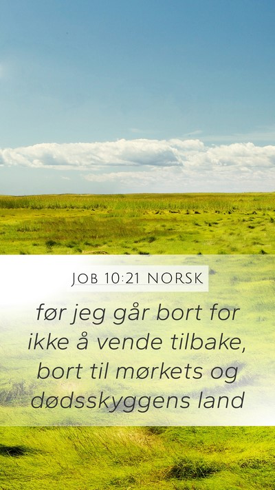Job 10:21 NORSK Bible Verse Image