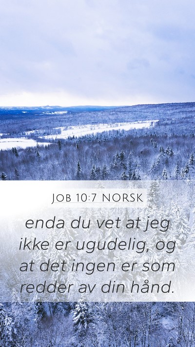 Job 10:7 NORSK Bible Verse Image