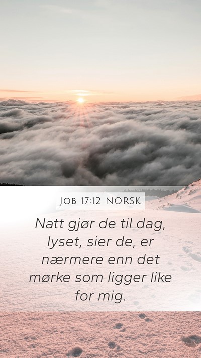Job 17:12 NORSK Bible Verse Image