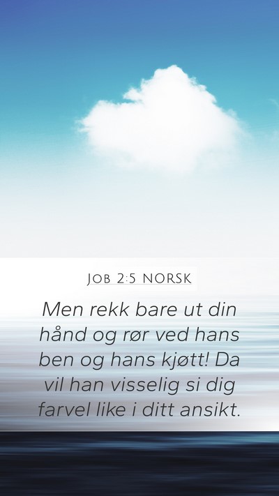 Job 2:5 NORSK Bible Verse Image