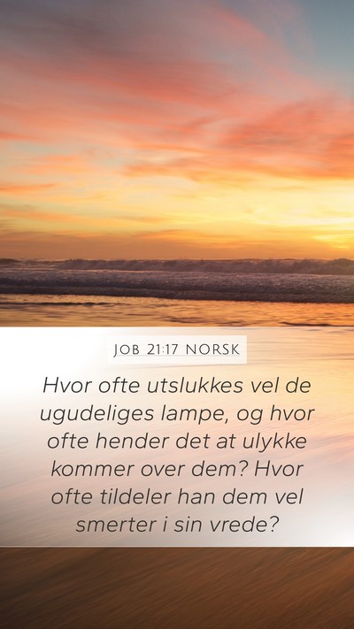 Job 21:17 NORSK Bible Verse Image