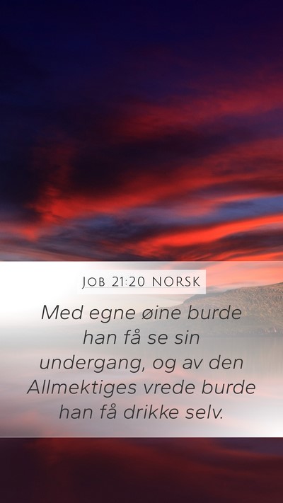 Job 21:20 NORSK Bible Verse Image