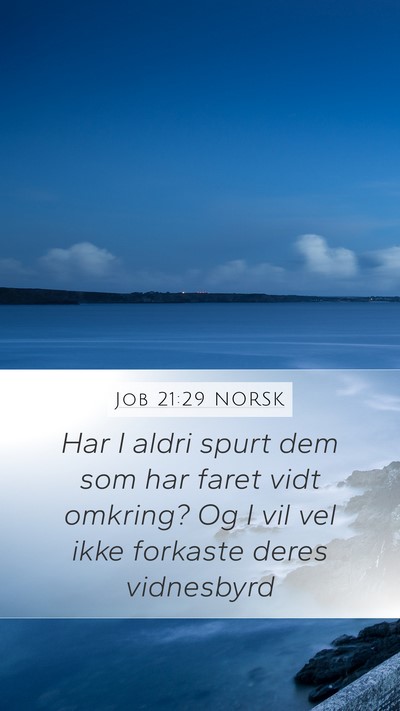Job 21:29 NORSK Bible Verse Image
