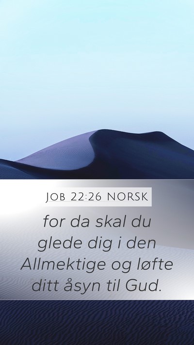 Job 22:26 NORSK Bible Verse Image