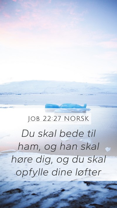 Job 22:27 NORSK Bible Verse Image