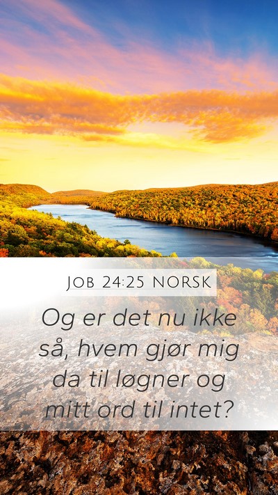 Job 24:25 NORSK Bible Verse Image