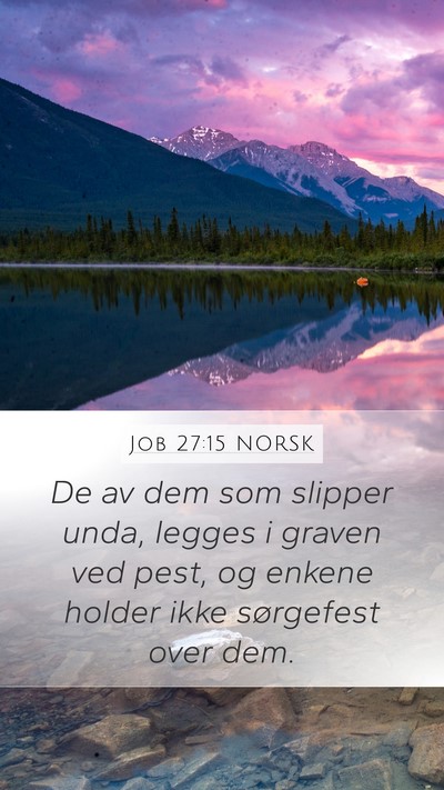 Job 27:15 NORSK Bible Verse Image