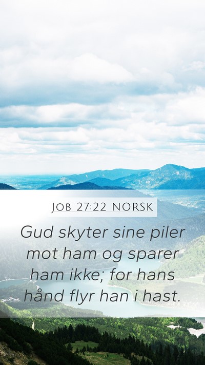 Job 27:22 NORSK Bible Verse Image