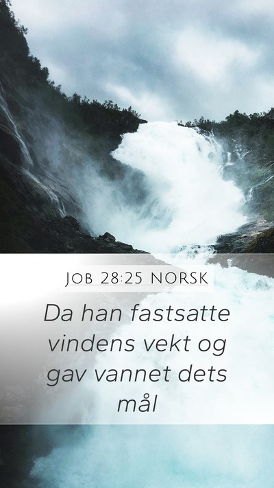 Job 28:25 NORSK Bible Verse Image