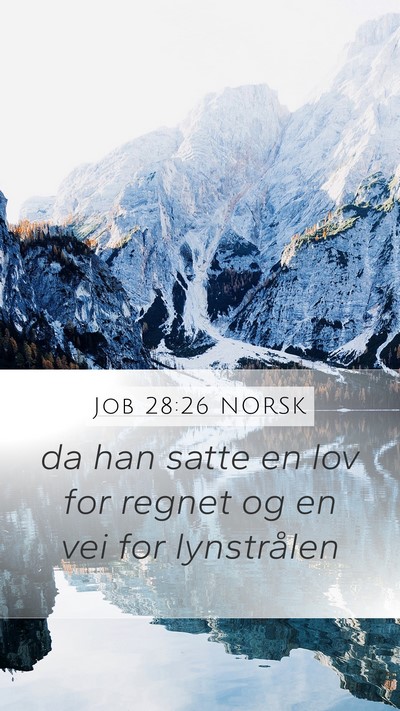 Job 28:26 NORSK Bible Verse Image