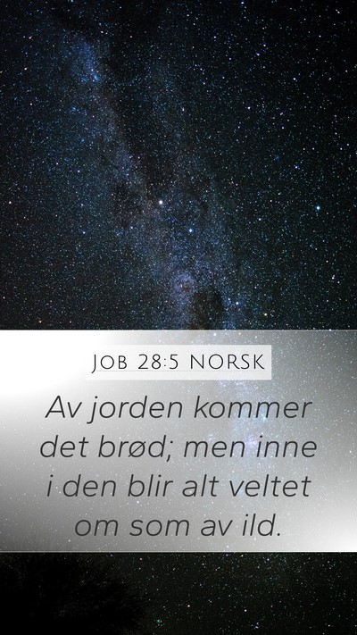 Job 28:5 NORSK Bible Verse Image
