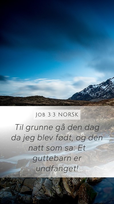 Job 3:3 NORSK Bible Verse Image