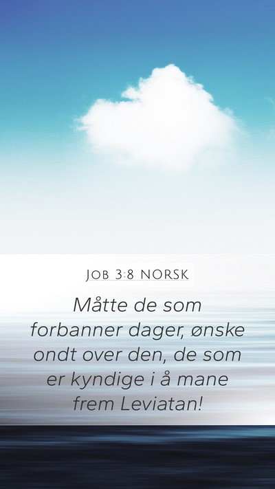 Job 3:8 NORSK Bible Verse Image