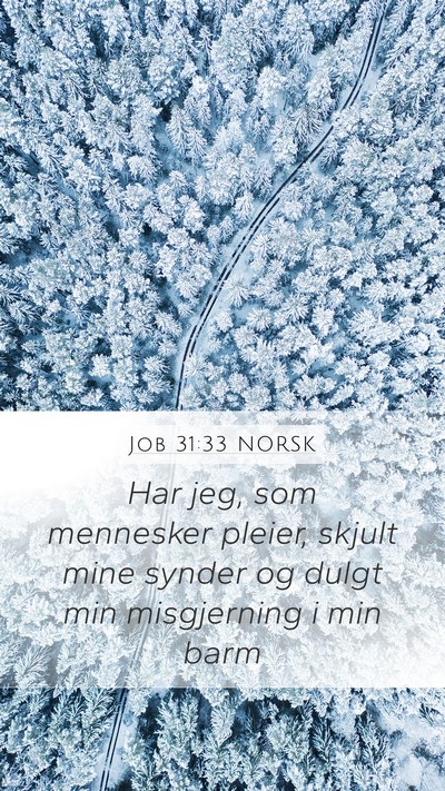 Job 31:33 NORSK Bible Verse Image