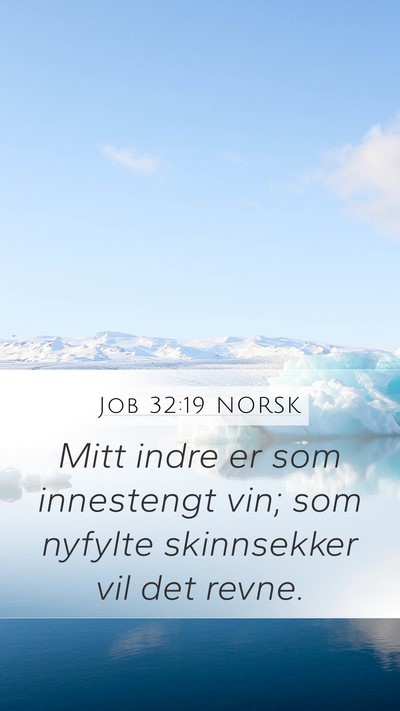 Job 32:19 NORSK Bible Verse Image