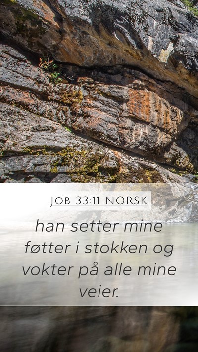 Job 33:11 NORSK Bible Verse Image