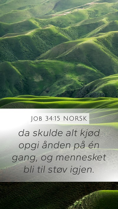 Job 34:15 NORSK Bible Verse Image